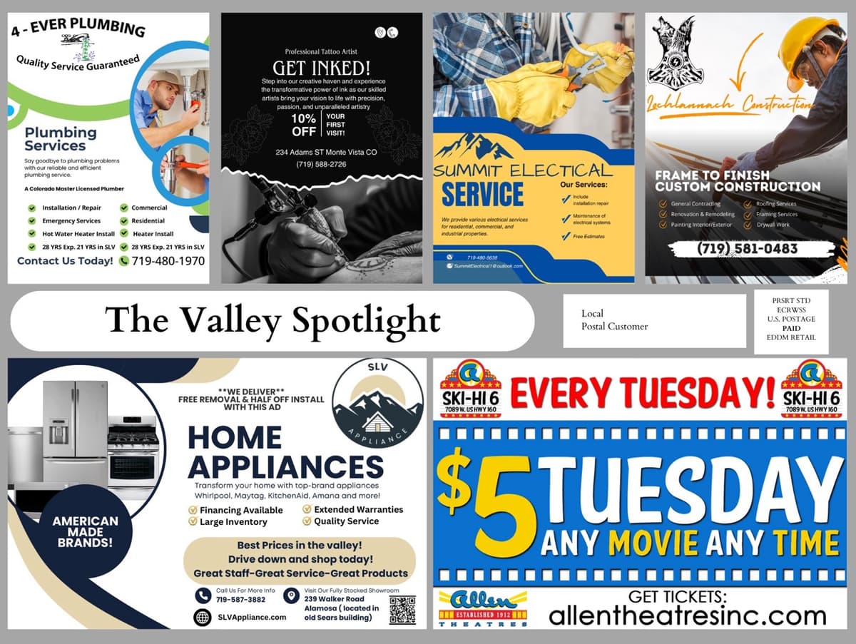 Example Ad Placements - Front